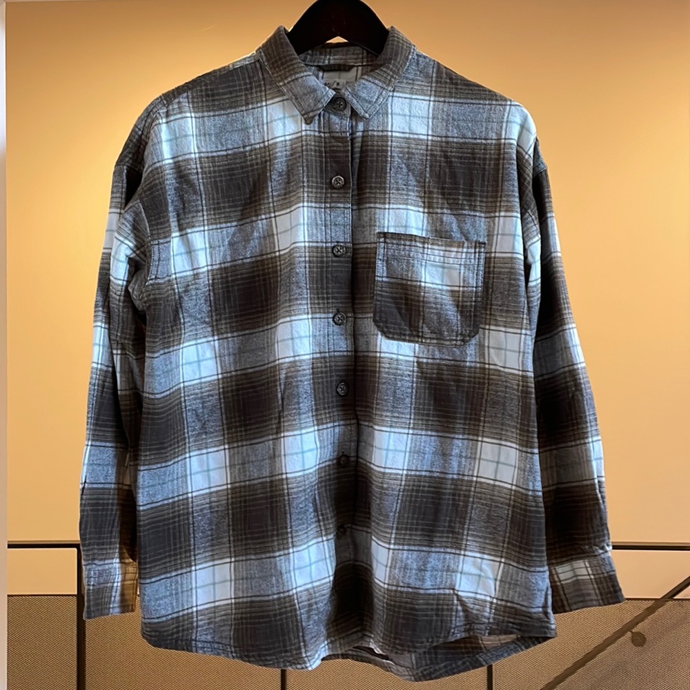 Garage flannel plaid shirt